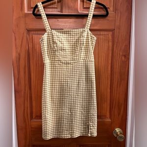 Yellow hollister mini dress